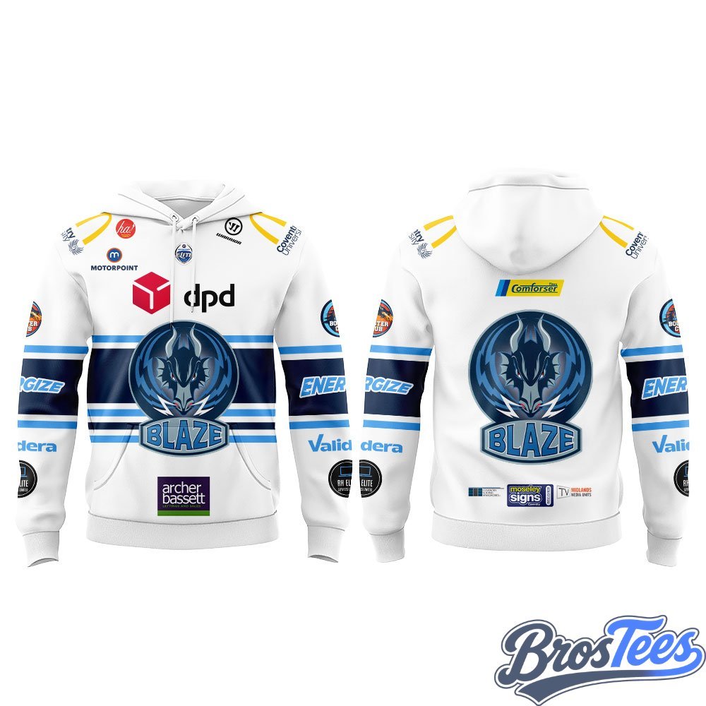 Coventry Blaze 2026-27 Hoodie White - BrosTees