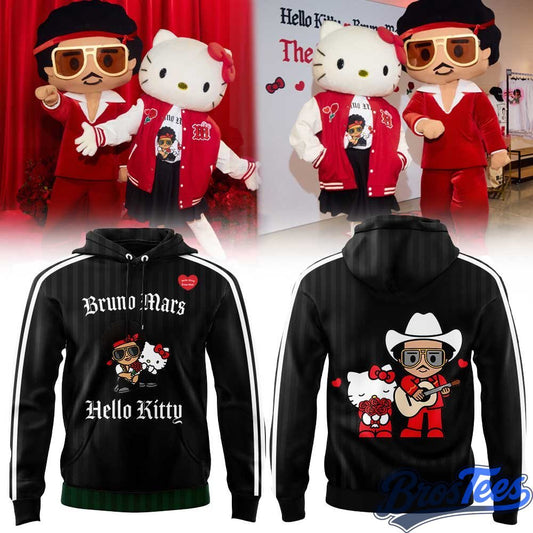 Hello Kitty x Bruno Mars Romantic Tour Pop-up Hoodie - BrosTees