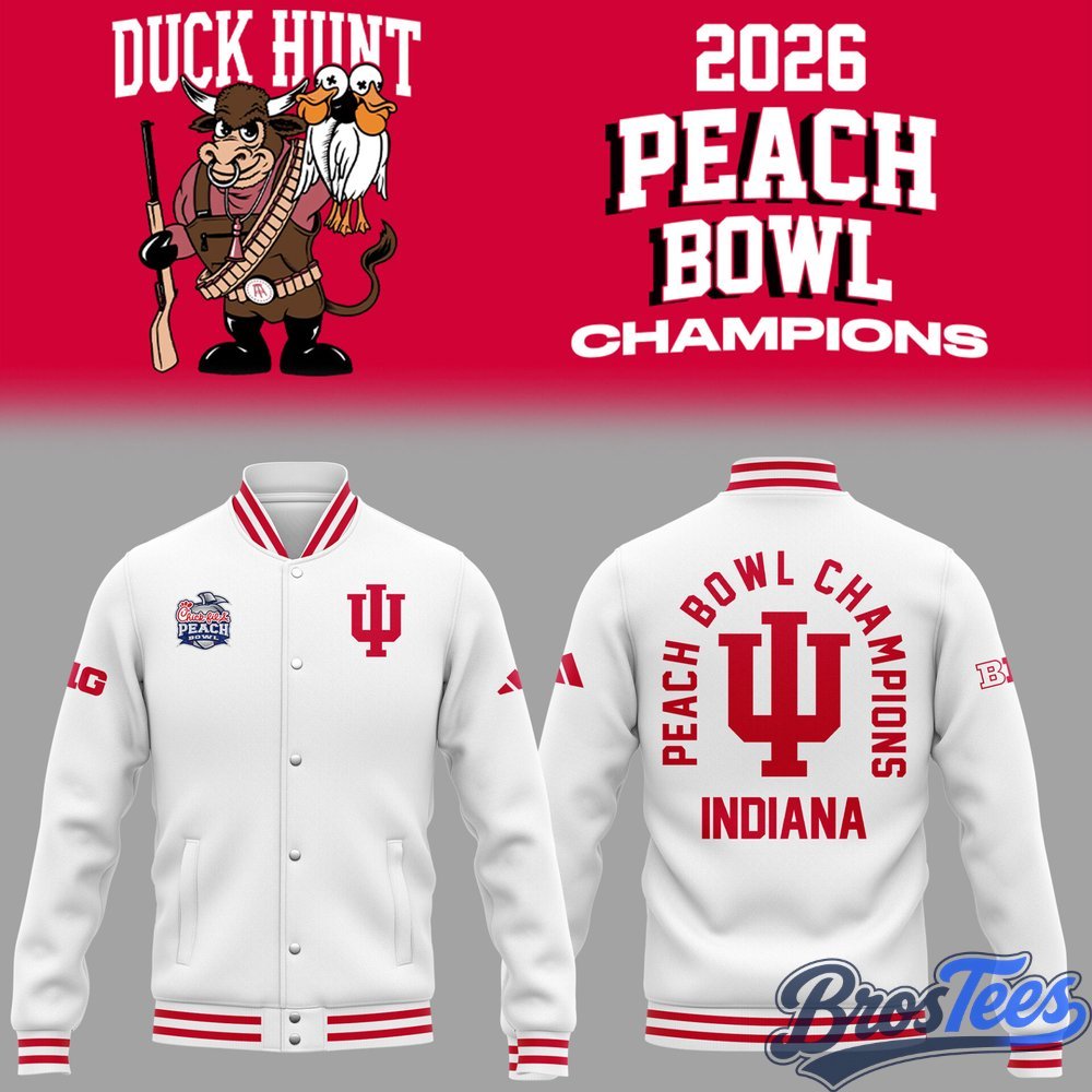 Indiana Hoosiers Chick-fil-A Peach Bowl Champions Jacket - BrosTees
