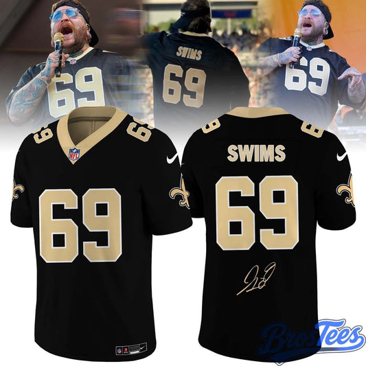 New Orleans Saints x Teddy Swims “The Ugly Tour” 2026 Special Football Jersey - BrosTees