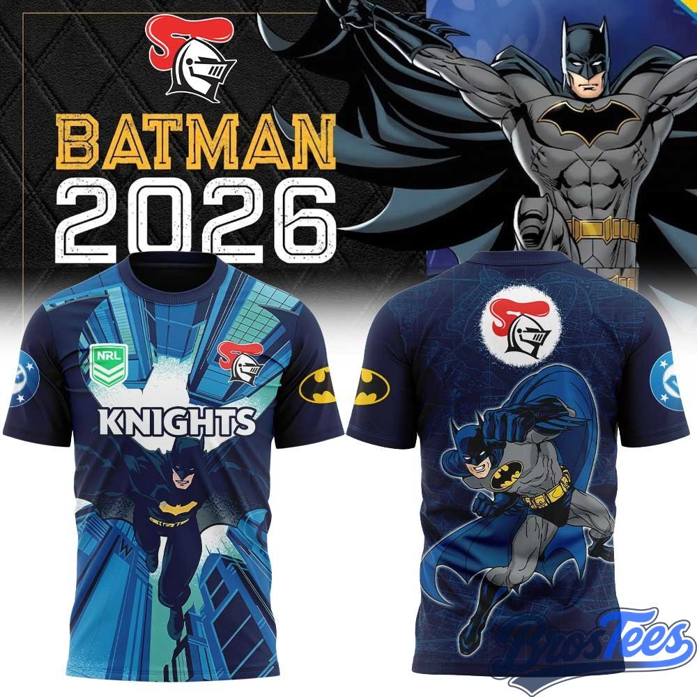 Newcastle Knights x 2026 Batman Superhero Tee - BrosTees