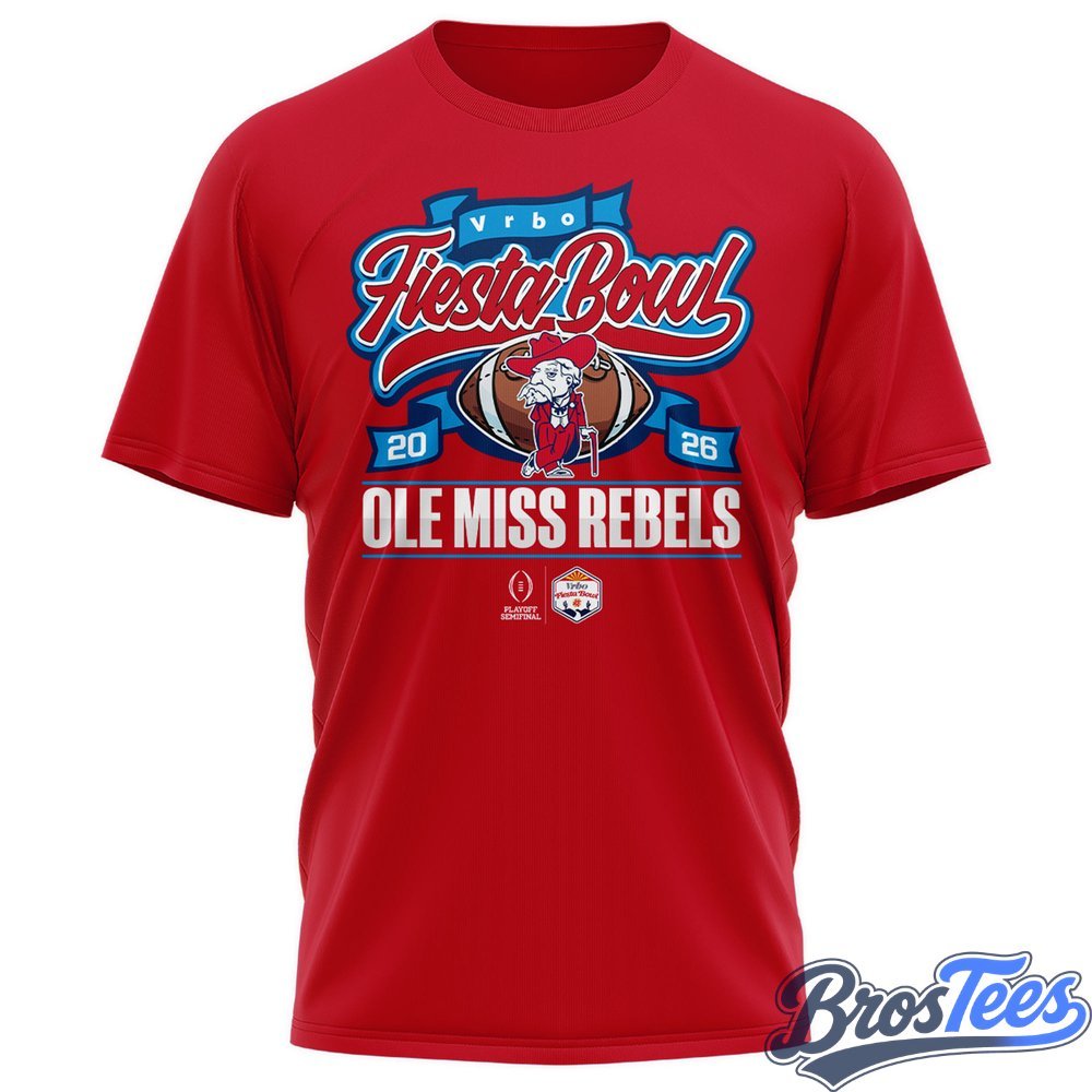 Ole Miss Rebels Fiesta Bowl Champions 2026 T-Shirt - BrosTees