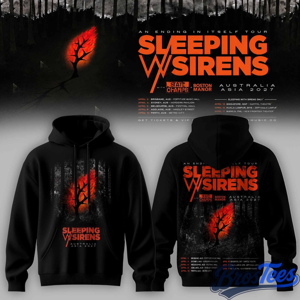 Sleeping With Sirens Australia Tour Hoodie - BrosTees