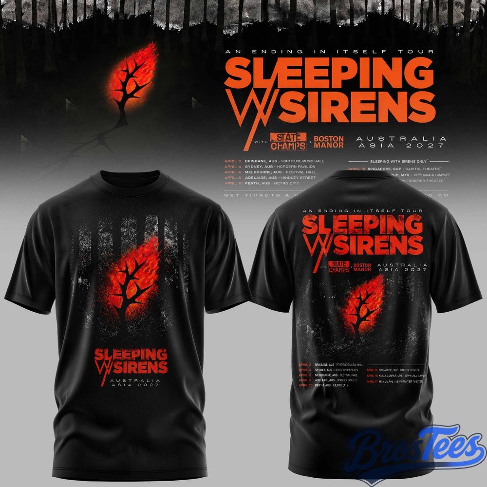 Sleeping With Sirens Australia Tour T-Shirt - BrosTees