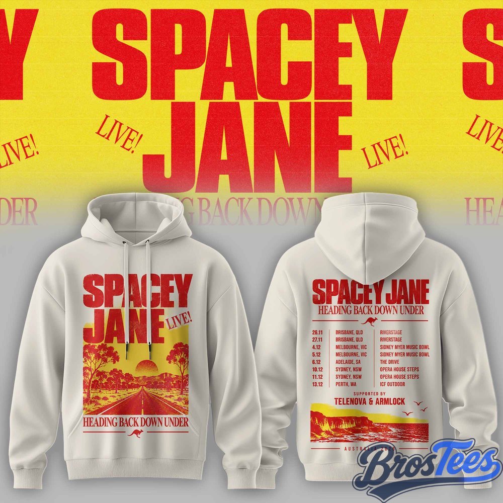 Spacey Jane Heading Back Down Under Australian Tour Hoodie - BrosTees