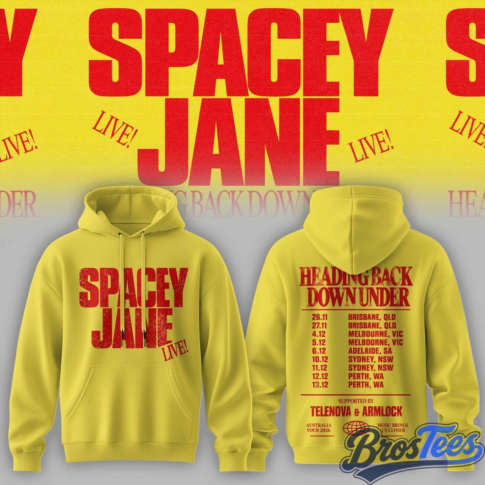 Spacey Jane Heading Back Down Under Australian Tour Hoodie - BrosTees