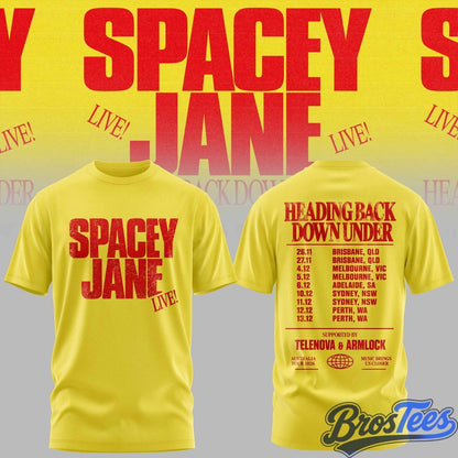 Spacey Jane Heading Back Down Under Australian Tour T-Shirt - BrosTees