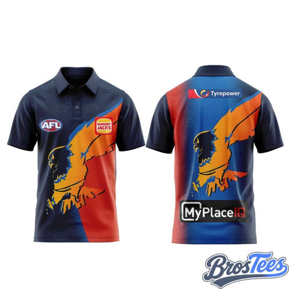 West Coast Eagles 2026 Gather Round Guernsey Polo - BrosTees