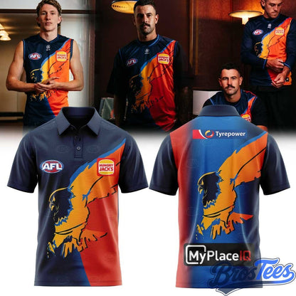 West Coast Eagles 2026 Gather Round Guernsey Polo - BrosTees