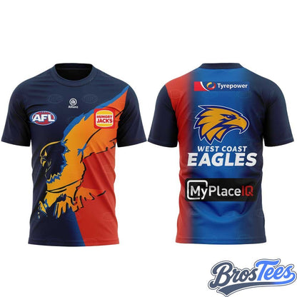 West Coast Eagles 2026 Gather Round Guernsey T-Shirt - BrosTees