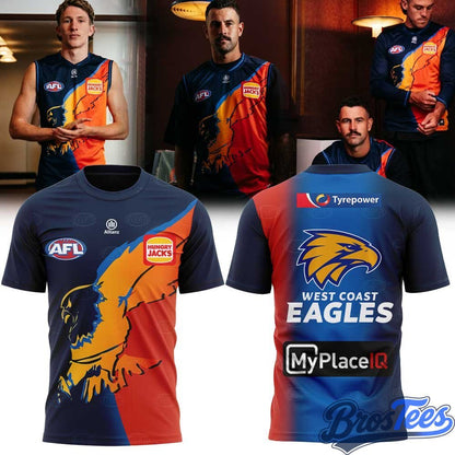 West Coast Eagles 2026 Gather Round Guernsey T-Shirt - BrosTees