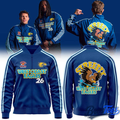 West Coast Eagles x StreetX 2026 Limited Edition Bomber Jacket - BrosTees