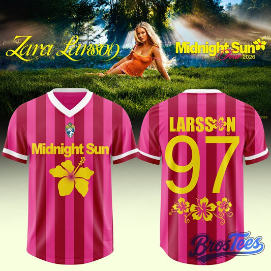 Zara Larsson – Midnight Sun AUS & NZ Tour 2026 Exclusive Football Jersey - BrosTees